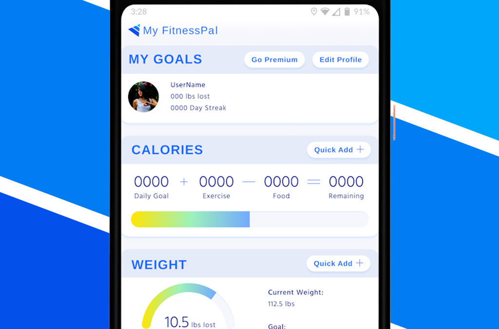 My  FitnessPal UI, UX & Visual Design